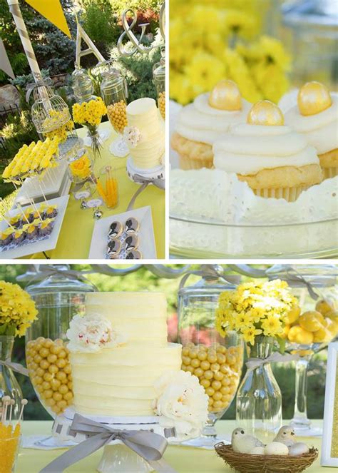 You will find a high quality yellow and white wedding dresses at an affordable price from brands like lakshmigown. Kara's Party Ideas Yellow and Gray Wedding Dessert Table ...