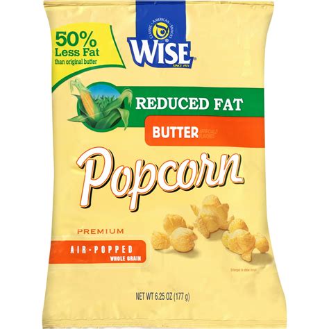 Wise Reduced Fat Air Popped Butter Popcorn 625 Oz