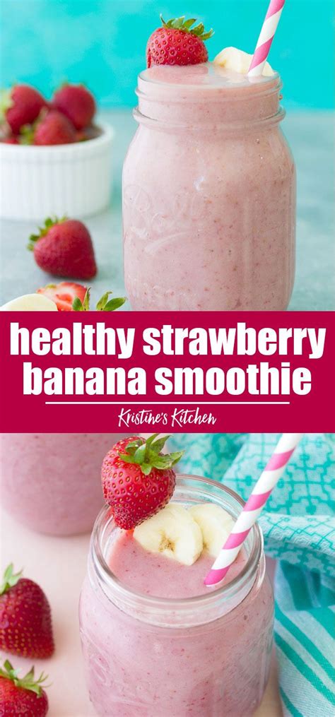 Strawberry Banana Smoothie Recipe Without Yogurt Artofit