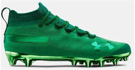 Under Armour Mens Ua Spotlight Suede Mc Football Cleats In Green For