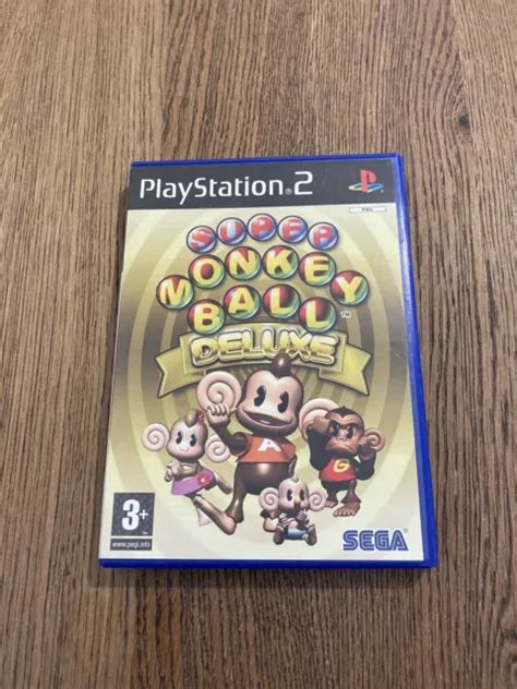 Super Monkey Ball Deluxe Sony Playstation 2 2005 Complete With