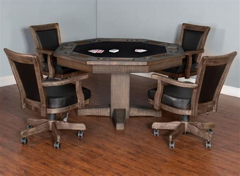 Installing a custom cloth on a poker table. Sunny Designs Homestead Game & Dining Table Set with Game ...