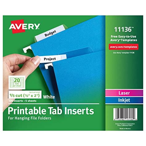 Template for hanging file folder tab inserts. Best Index Tabs & Tab Inserts - Buying Guide | GistGear