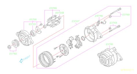 2021 Subaru Forester Limited Alternator Pulley Alternator Pulley