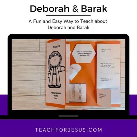 Deborah And Barak Sunday School Craft And Activity By Teach For Jesus