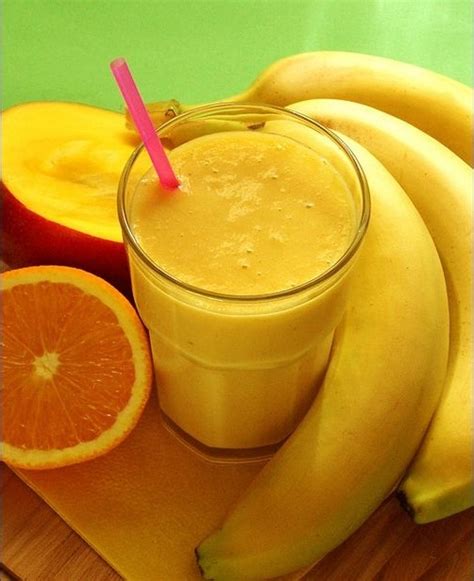 Energy Boosting Orange Banana Breakfast Smoothie