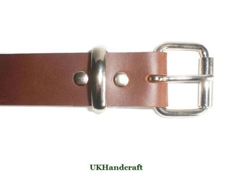 Handmade Brown Leather Belt