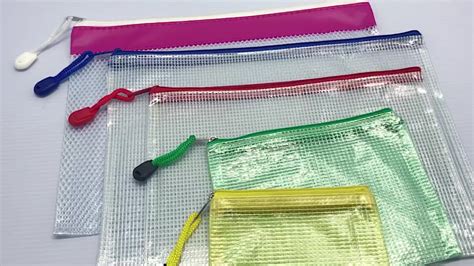 Plastic Stationery Wholesale Clear Pvc Document File Bag With Zipper