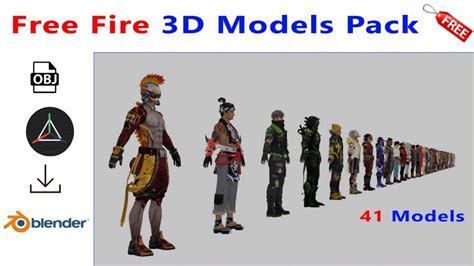 Free Fire 3d Models Pack Download Free Fire 3d Models For Free