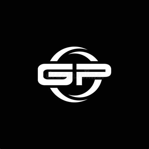 Gp Logo Monogram Design Template Stock Vector Illustration Of
