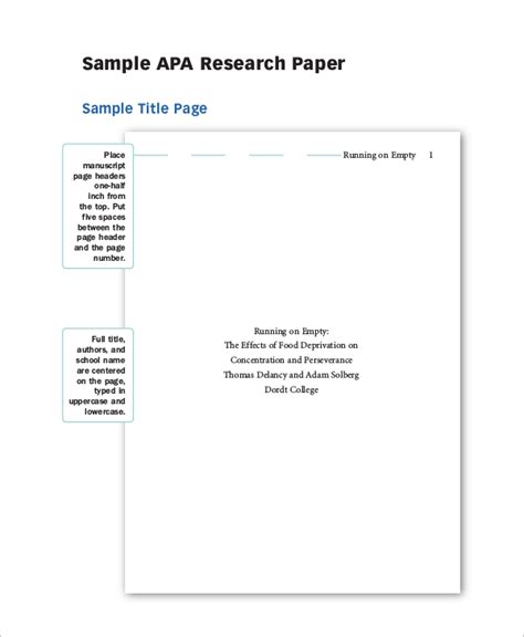 Apa Research Paper Pdf