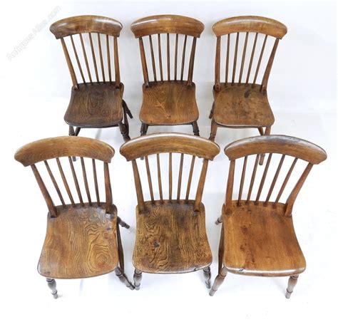 Photo of 8 oak windsor kitchen dining chairs farmhouse chair. 6 Windsor Kitchen Chairs - Antiques Atlas