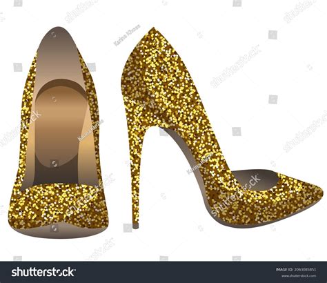 Gold Heels Images Stock Photos Vectors Shutterstock