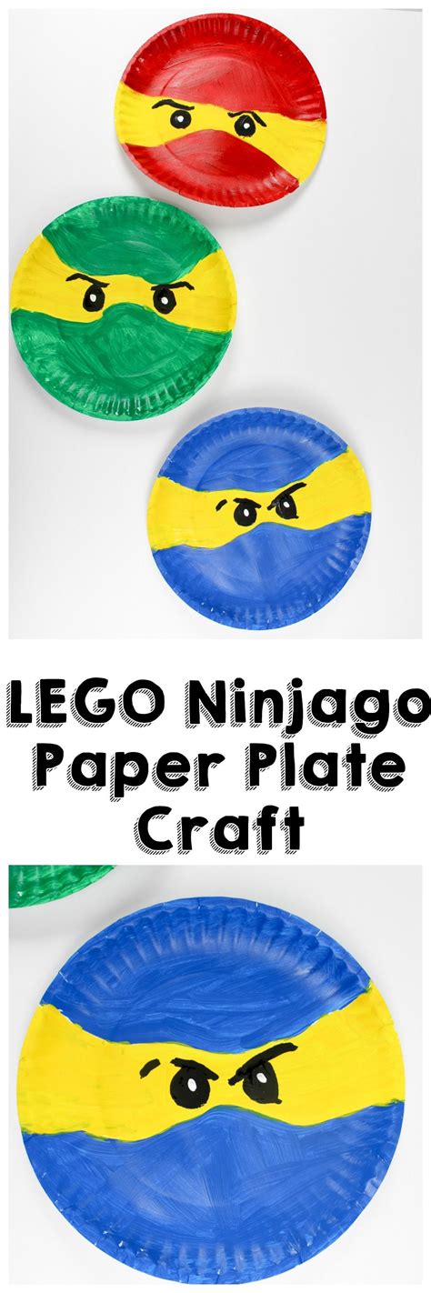 Lego Ninjago Paper Plate Craft Sippy Cup Mom Paper Plate Art Paper