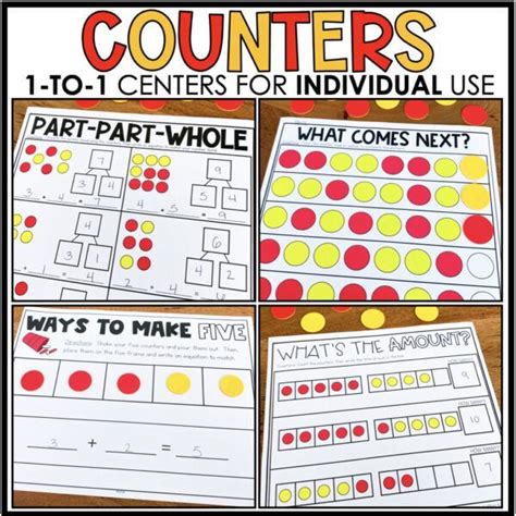 Counters 1 1 Centers Education To The Core Story Problems