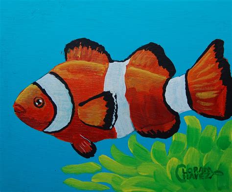 Coastal Art ~ Loran Chavez Clownfish Trio