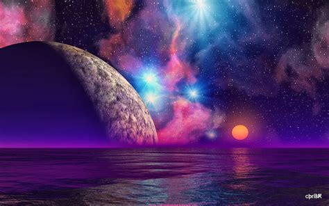 Alien Sunset Space Cosmic Aliens Cool Space Backgrounds Desktop