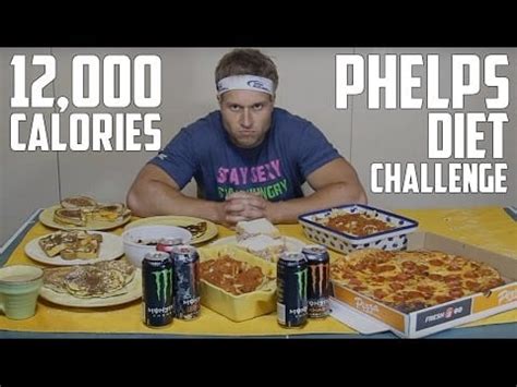 It was reported that he swam up to 80,000 meters every week during training at the peak of his career. Video - Furious Pete Takes On Michael Phelps Diet Challenge Eating 12,000 Calorie Meal - Viral ...