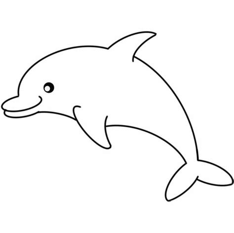 Delfín Sonriente Para Colorear Imprimir E Dibujar Coloringonlycom