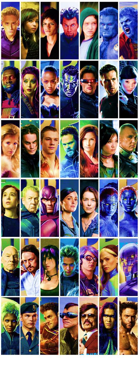 Almost All The Cast Of X Men Movies Over The Years X Men