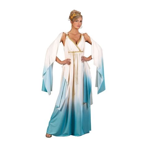 Tenue De Déesse Blanche Et Bleu Dégradé Greek Goddess Costume