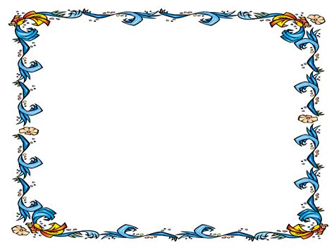 Free Powerpoint Template Floral Certificate Border