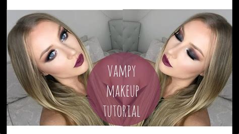 Dark Vampy Makeup Tutorial Youtube