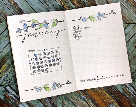 Made By Moongirl January Bullet Journaling