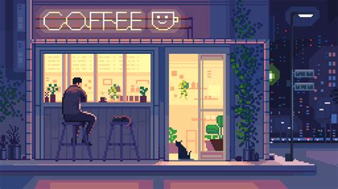 Pixel Cafe Wallpapers Top Free Pixel Cafe Backgrounds Wallpaperaccess
