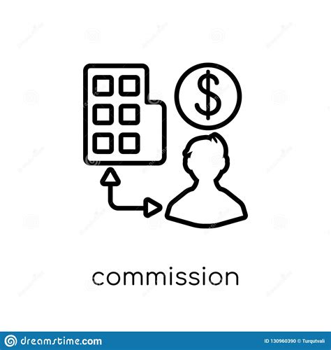 Commission Icon Vector Set Percent Illustration Sign Collection Tax