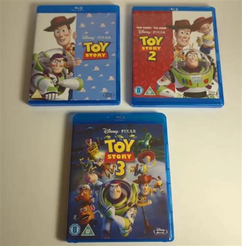 Toy Story 1 2 And 3 Blu Ray Disc Dvd Movie Lot Disney Pixar 2200 Picclick