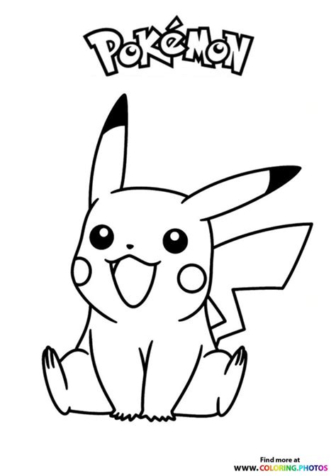 Chibi Pokemon Pikachu Pages Coloring Pages