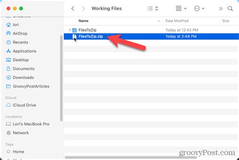 How To Easily Create Zip Files On Your Mac Groovypost