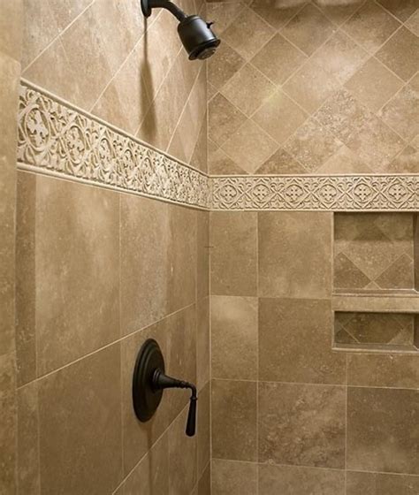 Bathroom border tiles made of ceramic, glass, natural stone and other materials. 1000+ Ideas About Shower Tile Designs On Pinterest ...