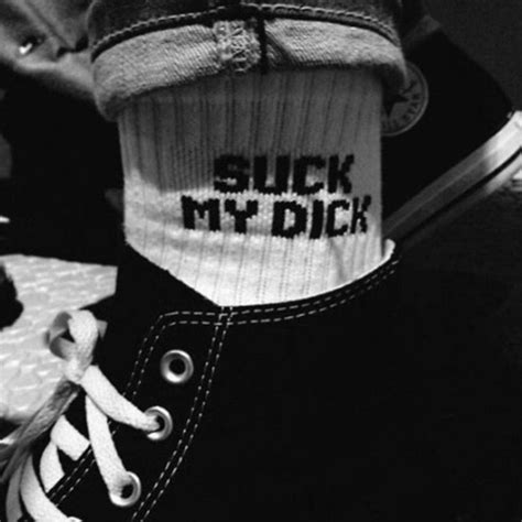 Suck My Dick Socks White Market