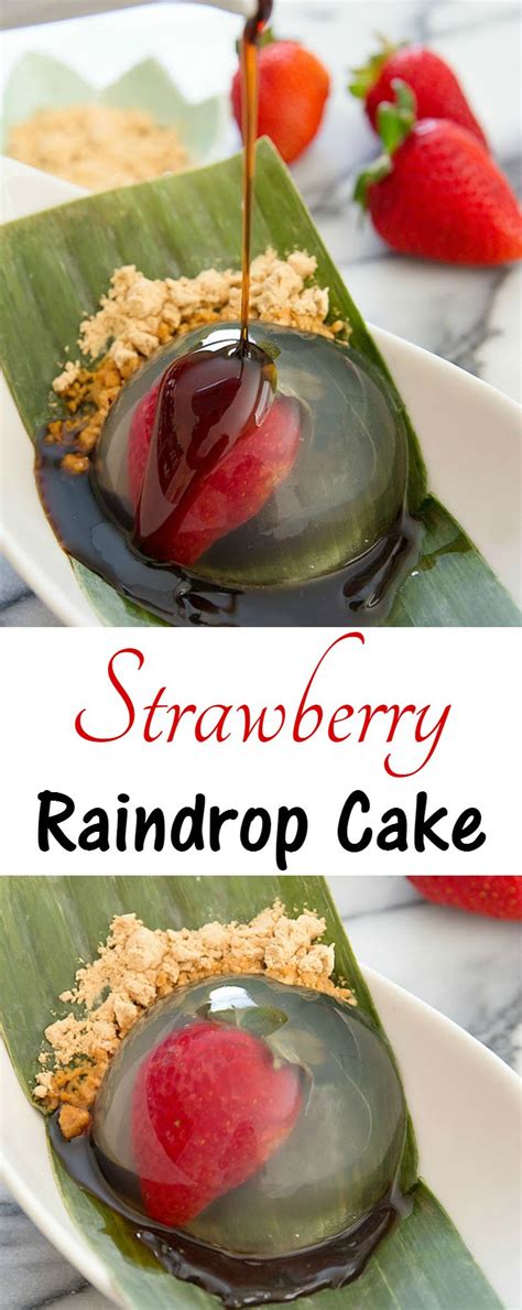 It's made with a handful of ingredients you probably already have in your kitchen. Strawberry Raindrop Cake | Recipe | Desserts, Low calorie ...