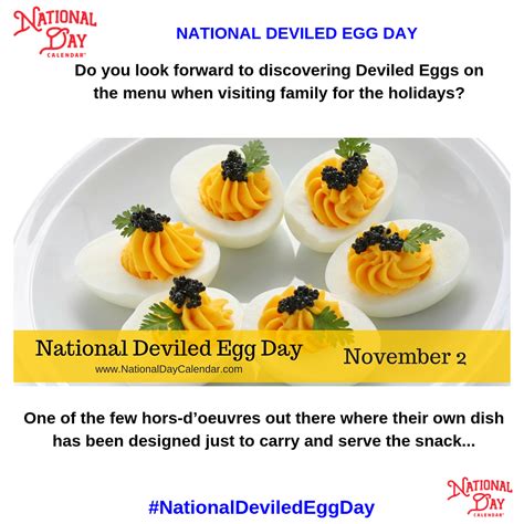 National Deviled Egg Day November 2 Deviled Eggs Breakfast Brunch