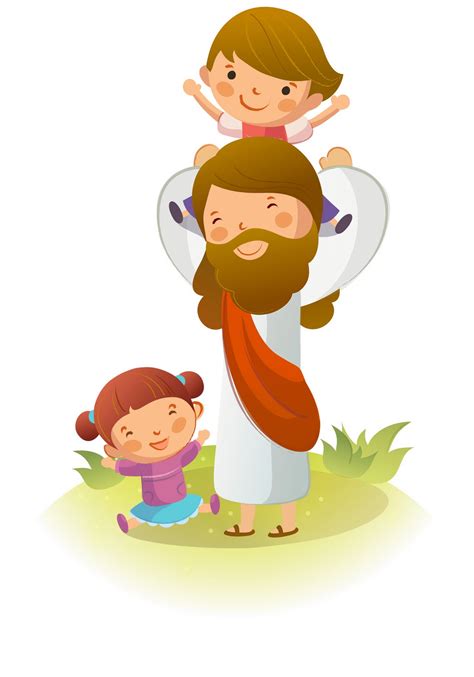 Corazones De Maria Ilustraciones De Jesús Con Niños