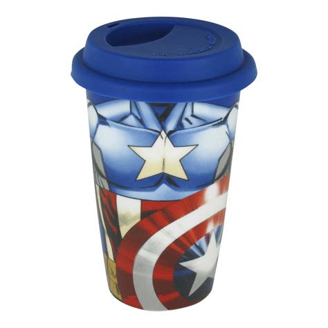 captain america torso ceramic travel mug thermal coffee cup film marvel comics 5056060124373 ebay