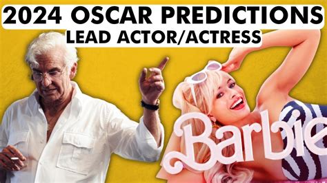 Early 2024 Oscar Predictions Best Actor And Actress Youtube