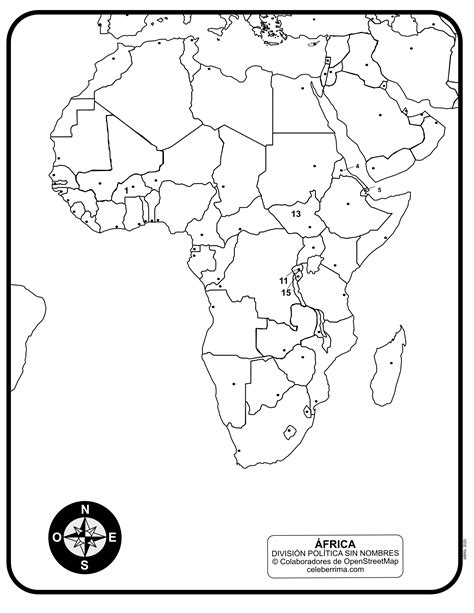 Erradicar Libro Guinness De Récord Mundial Vacío Mapa De Africa Sin