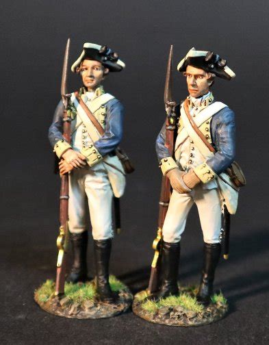 Two Infantry Standingcok Continental Morgan Guards5th Va Regtcivil