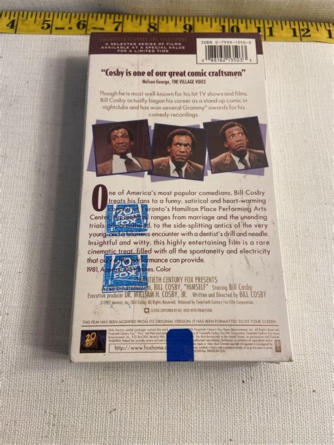 Bill Cosby Himself Vhs 1996 For Sale Online Ebay