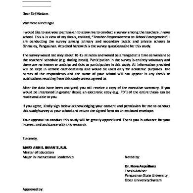 Craft a professional recommendation letter (or reference letter) in minutes using our free downloadable templates and samples. Approval Letter To Conduct Research In Company - Letter