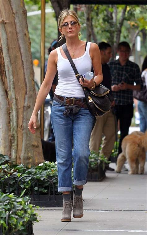 Jennifer Aniston White T Shirt Candids In Nyc Gotceleb
