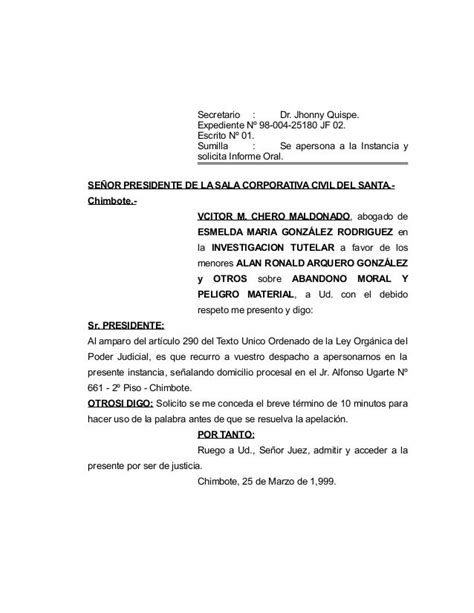 Se Apersona Y Solicita Informe Oral7