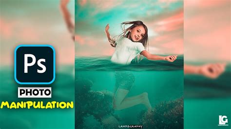 Created Underwater Effect Photo Manipulation Design In Photoshop