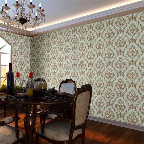 Beibehang European Damascus 3d Embossed Wallpaper Living Room Bedroom