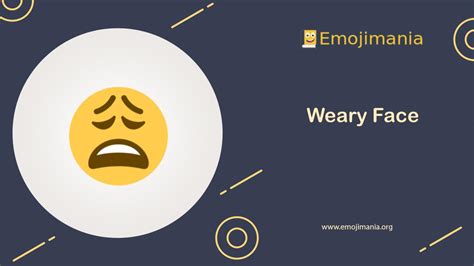😩 Meaning Weary Face Emoji Copy And Paste