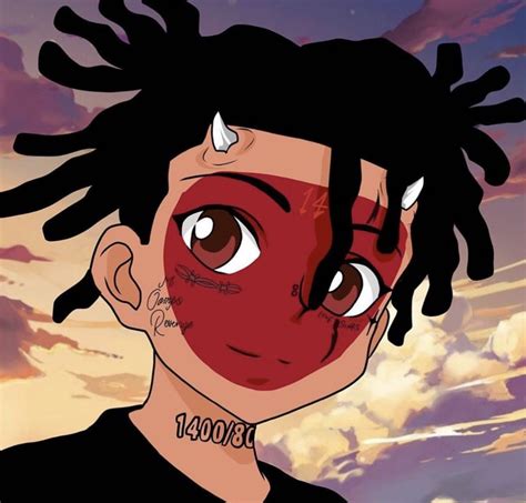 Pin By Versacemxmi On Trippie Redd Anime Rapper Rapper Art Cartoon Art